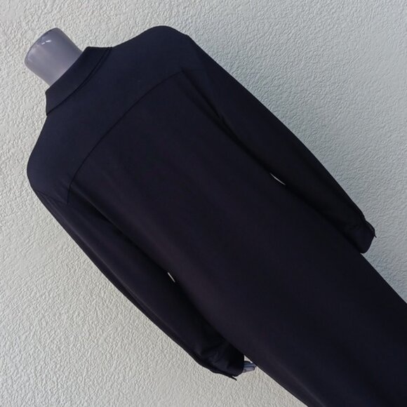 CAMI INTERNATIONAL LADIES BLACK (11) BUTTON FT CLOSURE LUXURY DRESS (TAIWAN) - Picture 16 of 17